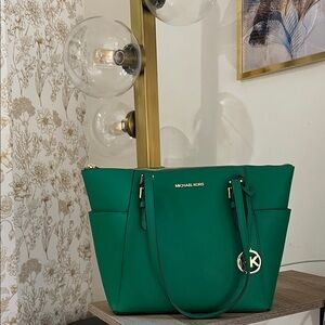 Michael Kors Emerald Green Tote